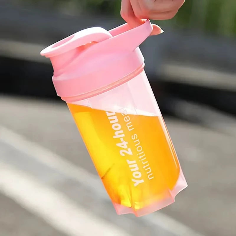Portable Shaker Cup for Men and Women Protein Powder Replacement Milkshake Mixing Cup Fitness Sports Water Cup Scale Bottle