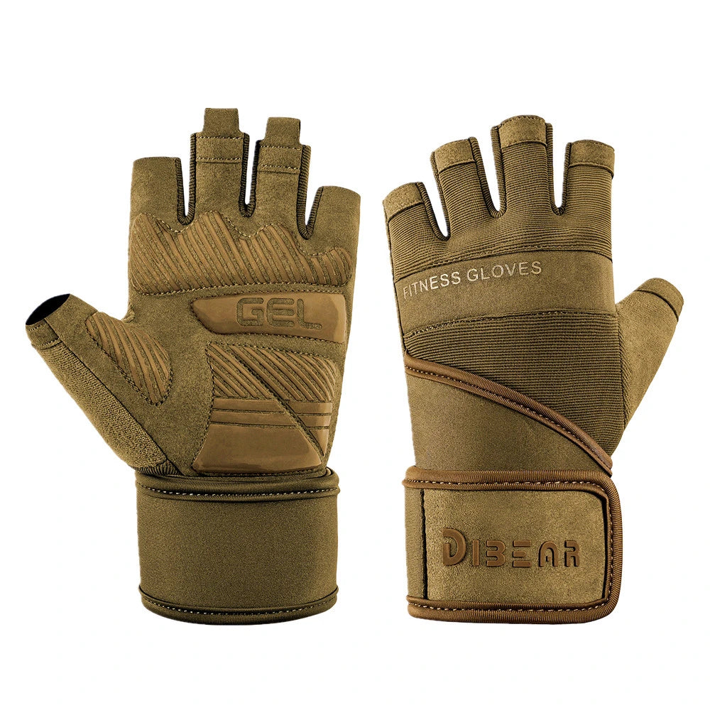 Gym Gloves Bodybuilding Powerlifting Dumbbell Pull Ups Workout Fitness Gloves Strength Training Gym Accessories For Man