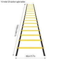 Agility Speed Ladder Nylon Straps Marking Discs Exerciser Resistance Drag Parachutes Sports Running Warm-Up Training Ladder Tool