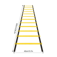 Agility Speed Ladder Nylon Straps Marking Discs Exerciser Resistance Drag Parachutes Sports Running Warm-Up Training Ladder Tool