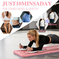 Multifunctional Abdominal Fitness Board Home Gym Exercise Board Pilates Assistant Pushup Stand, Home Fitness Ab Roller Wheel