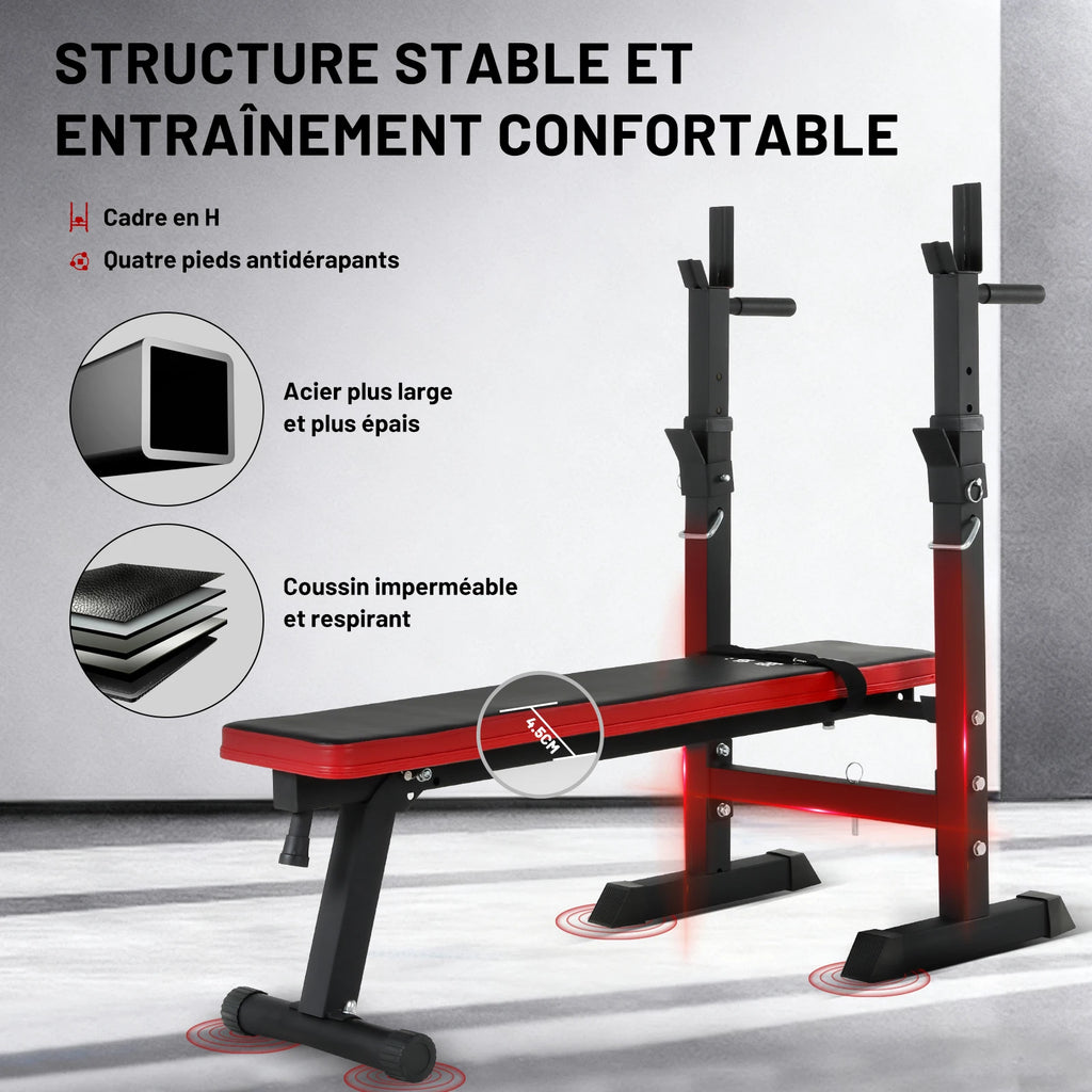 Banc de Développé Couché Pliable