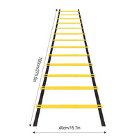 Agility Speed Ladder Nylon Straps Marking Discs Exerciser Resistance Drag Parachutes Sports Running Warm-Up Training Ladder Tool