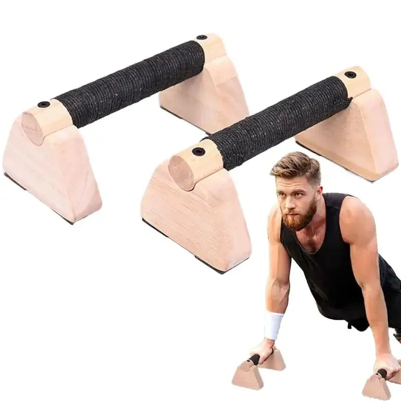 Parallettes en Bois pour Pompes et Calisthénie
