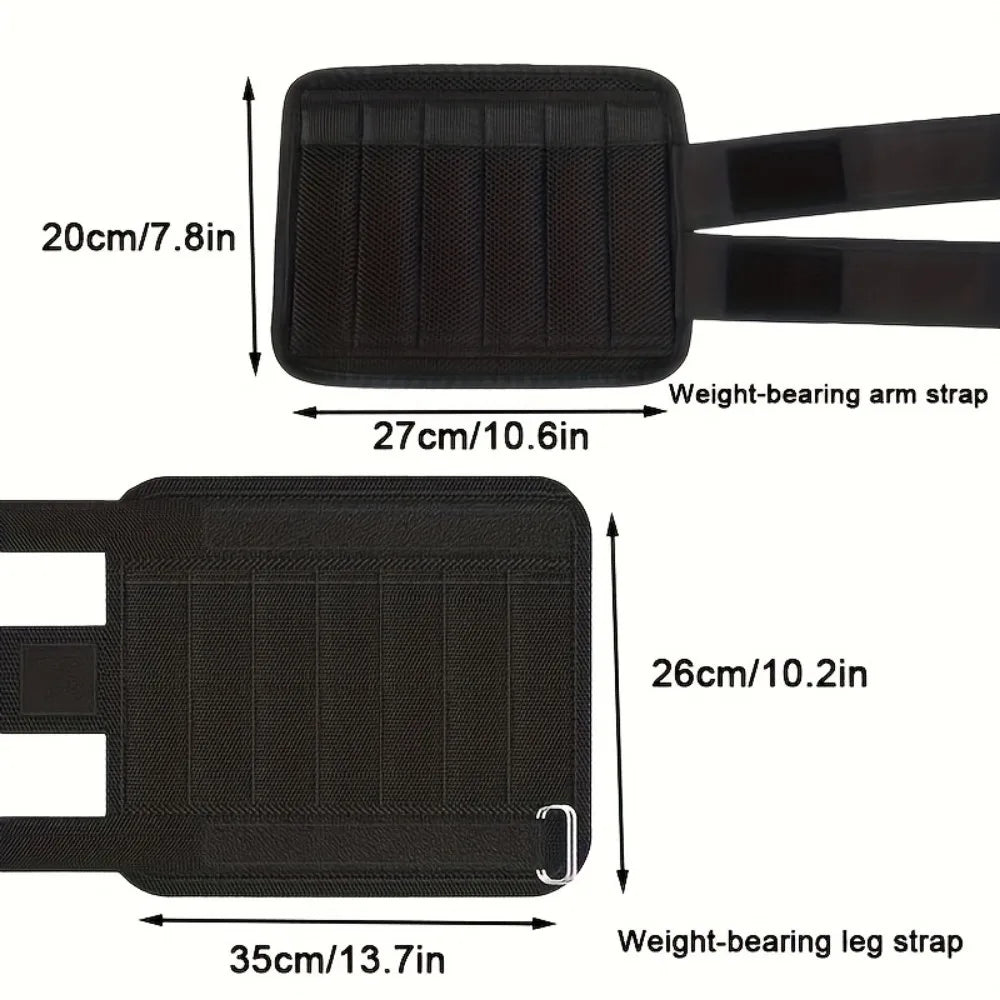4Pcs Adjustable Ankle Wrist Weight Sandbags Fitness Running Leg Training Weight Bearing Sandbags for Men Women