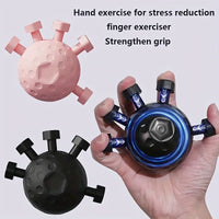 Finger Hand Strengthener Ergonomic Hand Ball Gripper Exerciser Anti Slip Finger Exerciser Ball for Musicians Athletes Climber