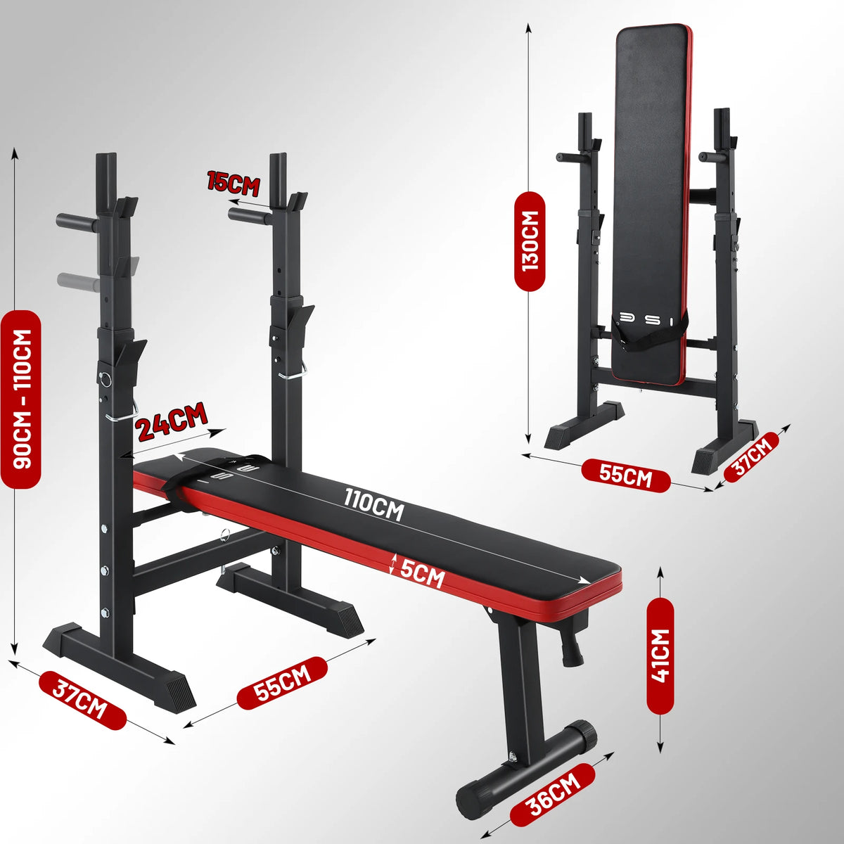 Banc de Développé Couché Pliable