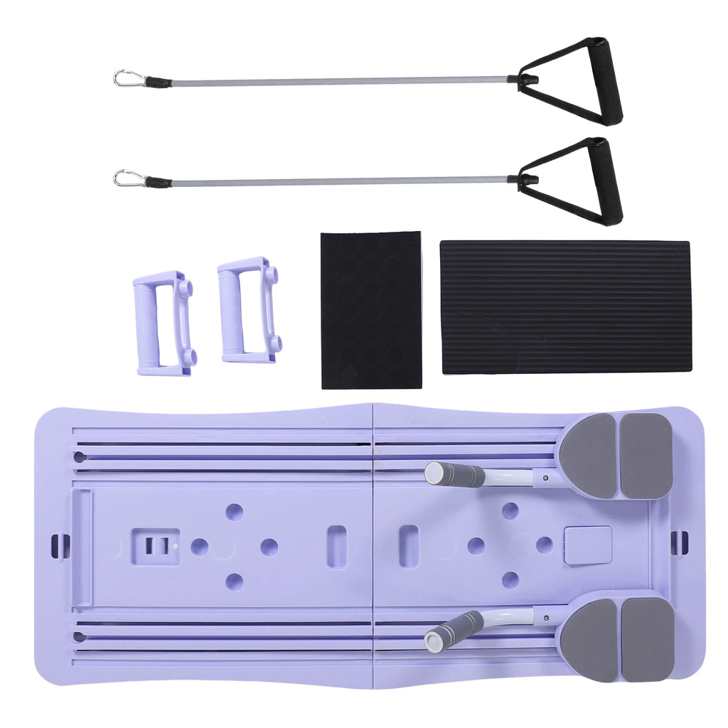 At Home Pilates Board Foldable 4-in-1 Exercise  Wheel Roller Exercise Equipment for Home Gym Workout  Trainer Pilate Board