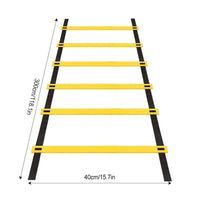 Agility Speed Ladder Nylon Straps Marking Discs Exerciser Resistance Drag Parachutes Sports Running Warm-Up Training Ladder Tool