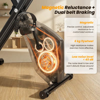 Formill YZJ508 Indoor Cycling Bike Magnetic Resistance Quiet Belt Drive 6KG Flywheel Home Exercise Bike LCD Monitor
