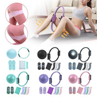 5Pcs Pilates Essential Kit with Toning Pilates Ring & Resistance Band Pilates Ring Set for Women Beginners Toning