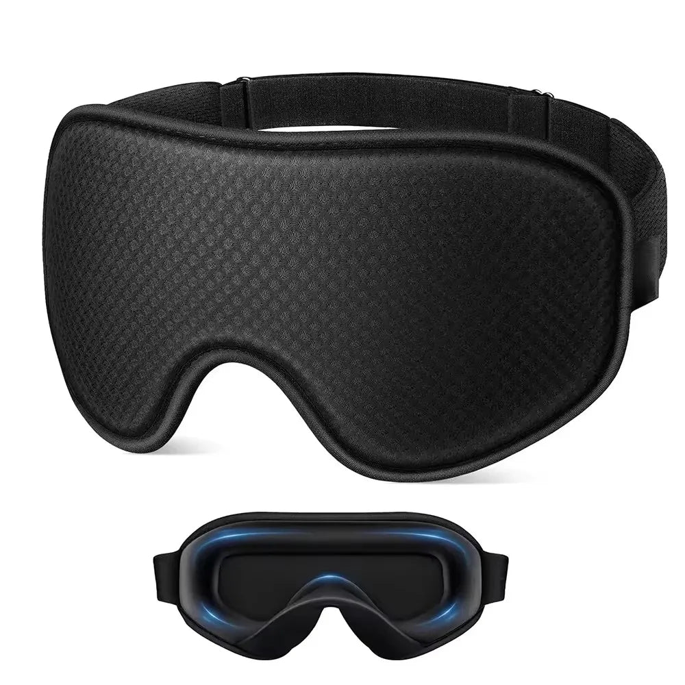 Mask For Sleep 3D Eye Mask Contoured Cup Blindfold Concave Molded Night Eye Mask Block Out Light with Women Men Adjustable﻿ ﻿