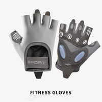 1 Pair Half-Finger Fitness Gloves Breathable Cushioning Cycling Gloves Cocoon Prevention Weight Lifting Sports Gloves Fitness