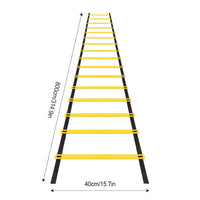 Agility Speed Ladder Nylon Straps Marking Discs Exerciser Resistance Drag Parachutes Sports Running Warm-Up Training Ladder Tool