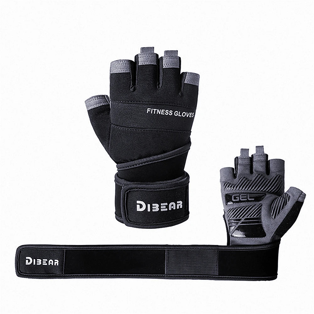 Gym Gloves Bodybuilding Powerlifting Dumbbell Pull Ups Workout Fitness Gloves Strength Training Gym Accessories For Man