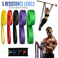 7 Levels Heavy-Duty Resistance Band Agility Training Workout Gym Equipment Yoga Pilates Accessories Rubber Band Home Gym