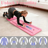 Multifunctional Abdominal Fitness Board Home Gym Exercise Board Pilates Assistant Pushup Stand, Home Fitness Ab Roller Wheel