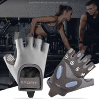 1 Pair Half-Finger Fitness Gloves Breathable Cushioning Cycling Gloves Cocoon Prevention Weight Lifting Sports Gloves Fitness