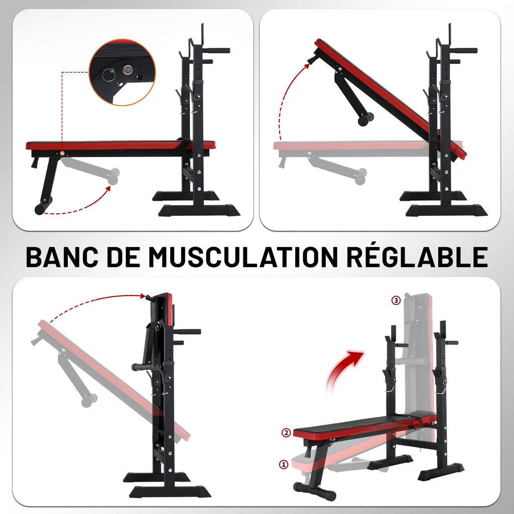 Banc de Développé Couché Pliable