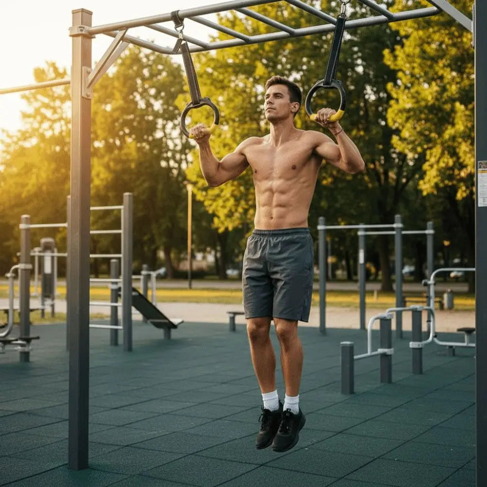 Anneaux de Gymnastique Suspendus Réglables