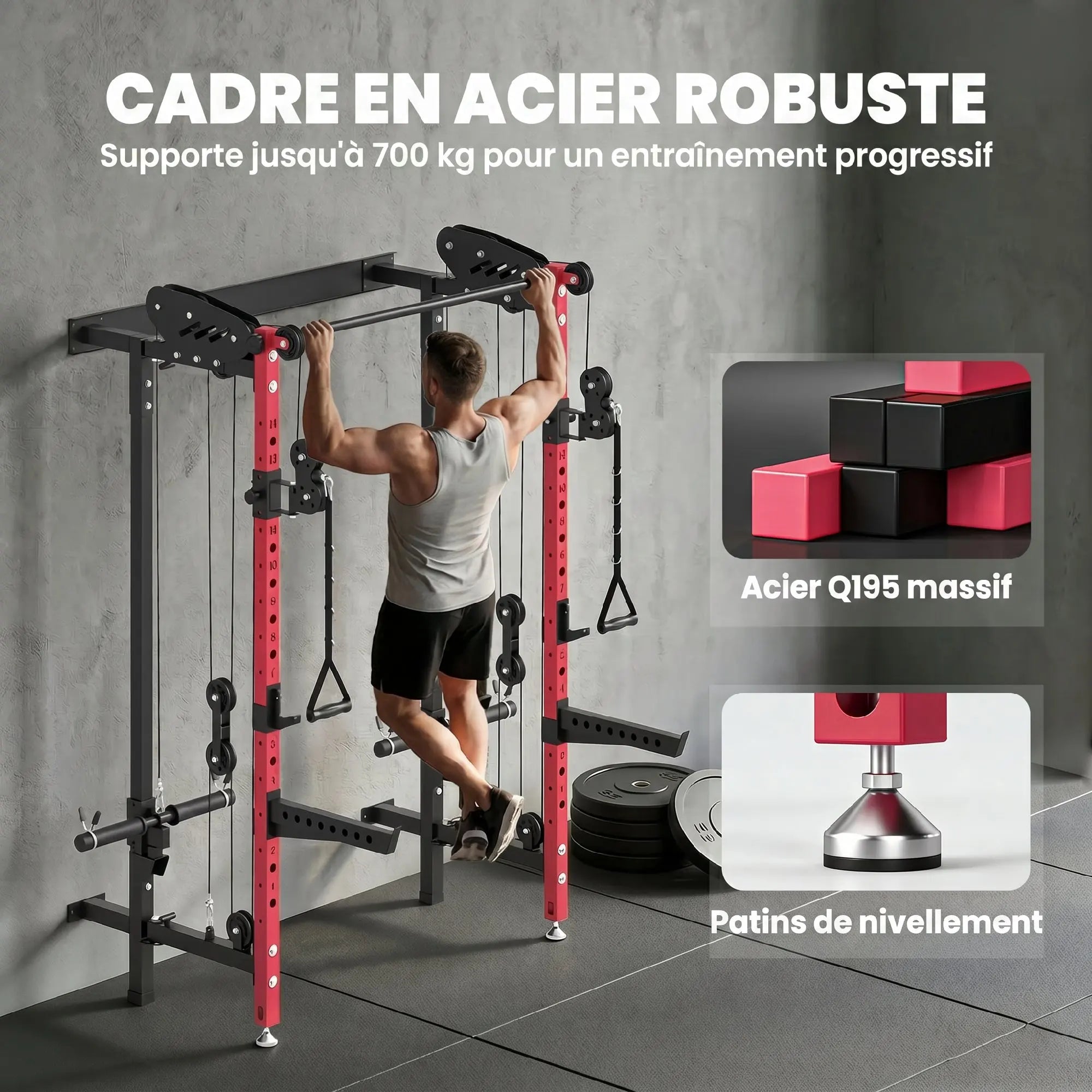 Rack Musculation avec Poulies