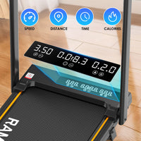 RAMYPOKET Walking Pad Foldable With Incline 9% , 2.5HP 1-10km/h Walking Pad With APP&LED, Max 150kg Treadmill For Home & Office