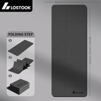 4mm Thick TPE Foldable Yoga Mat Easy to Store Travel Exercise Mat for Yoga Pilates Home Workouts And Floor Exercises