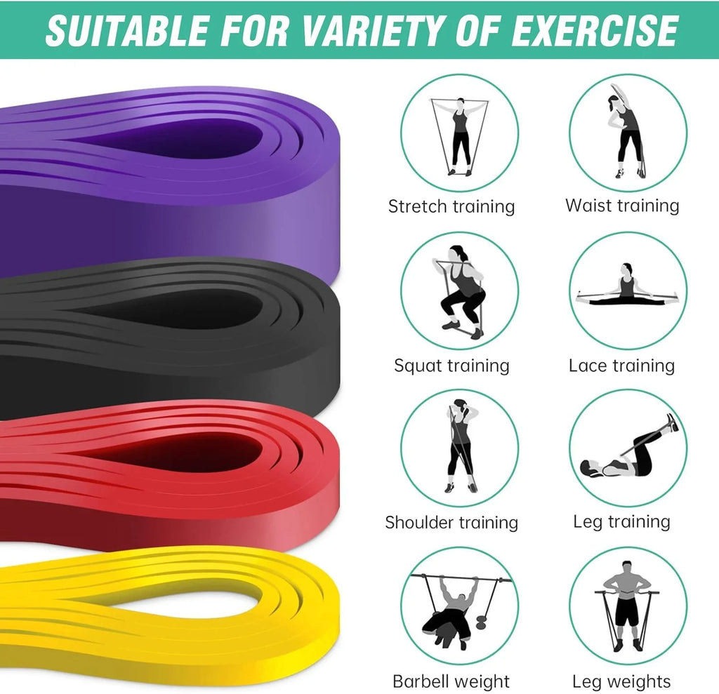 7 Levels Heavy-Duty Resistance Band Agility Training Workout Gym Equipment Yoga Pilates Accessories Rubber Band Home Gym