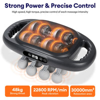 8/16 Heads Body Massage Gun High-Frequency Vibration Fascia Gun Back Waist Massager Neck Shoulder Massager Muscle masajeador
