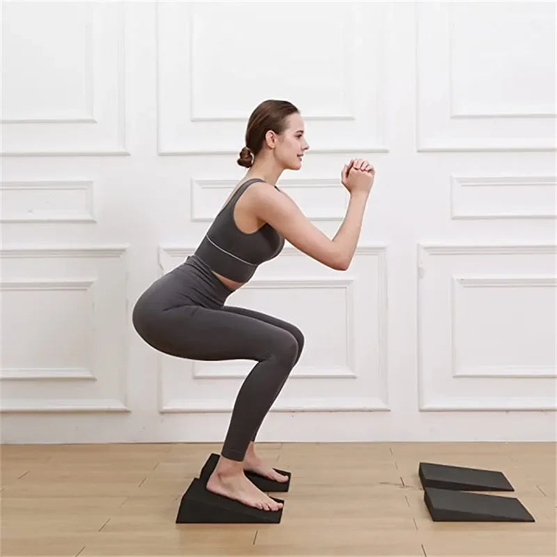 New Squat Wedge Block Non Slip Professional Squat Ramp for Weightlifting Deadlift Heel Elevated Calf Raises Yoga Slant Board