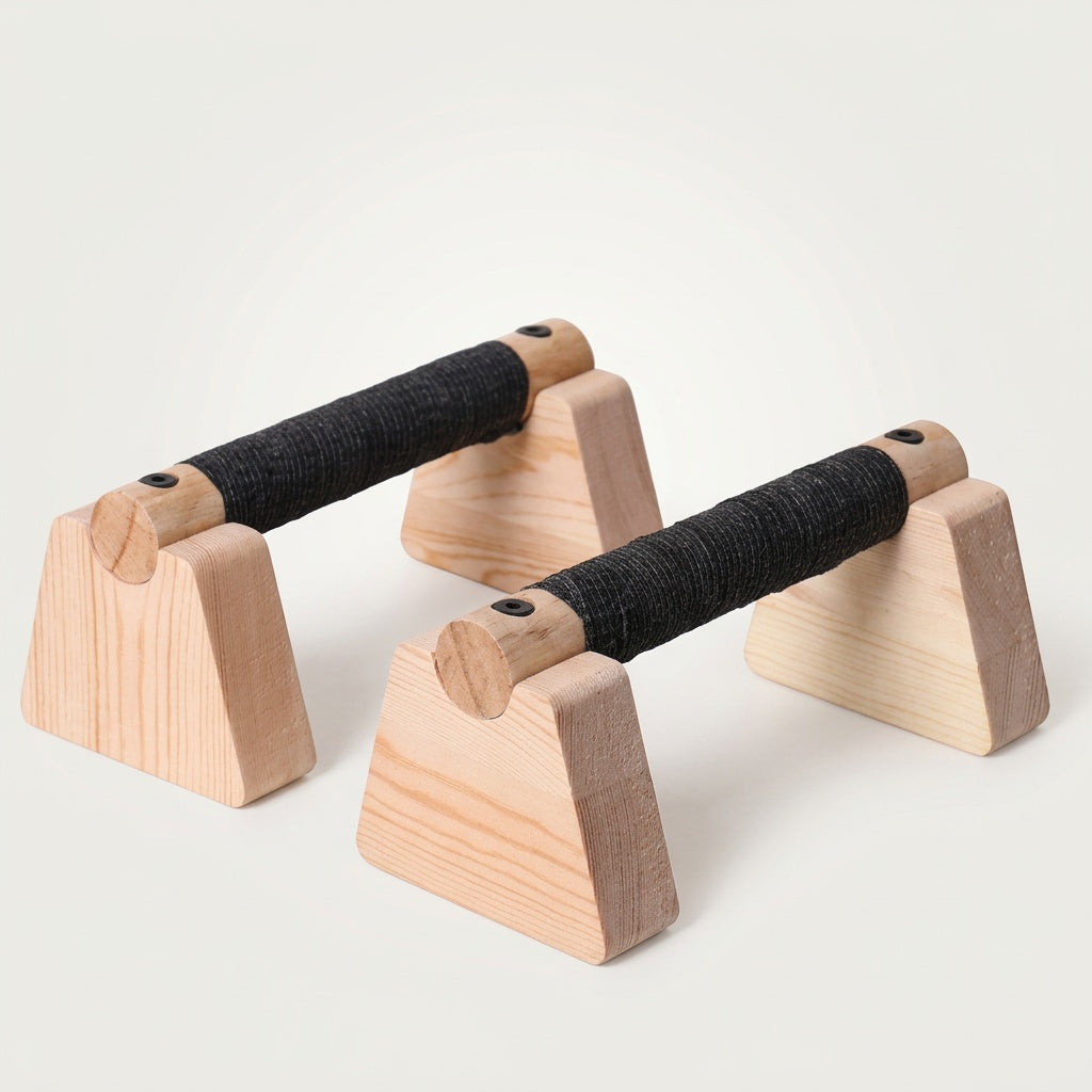 Parallettes en Bois pour Pompes et Calisthénie