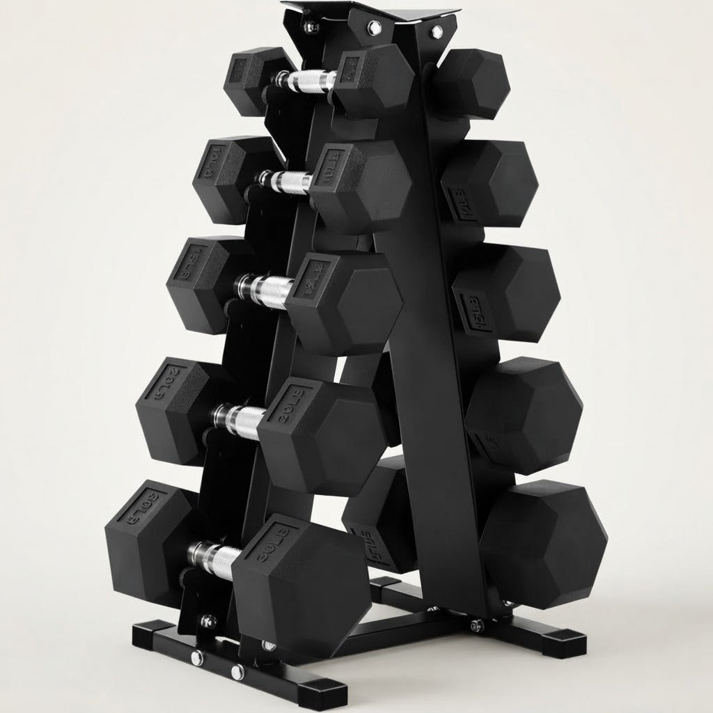 Support pour haltères hexagonaux