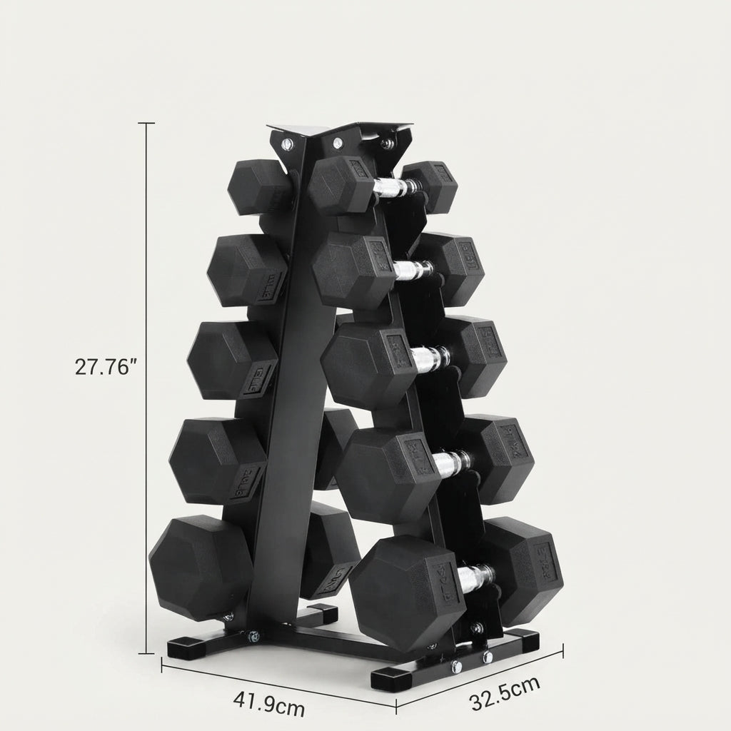 Support pour haltères hexagonaux