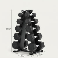 Support pour haltères hexagonaux